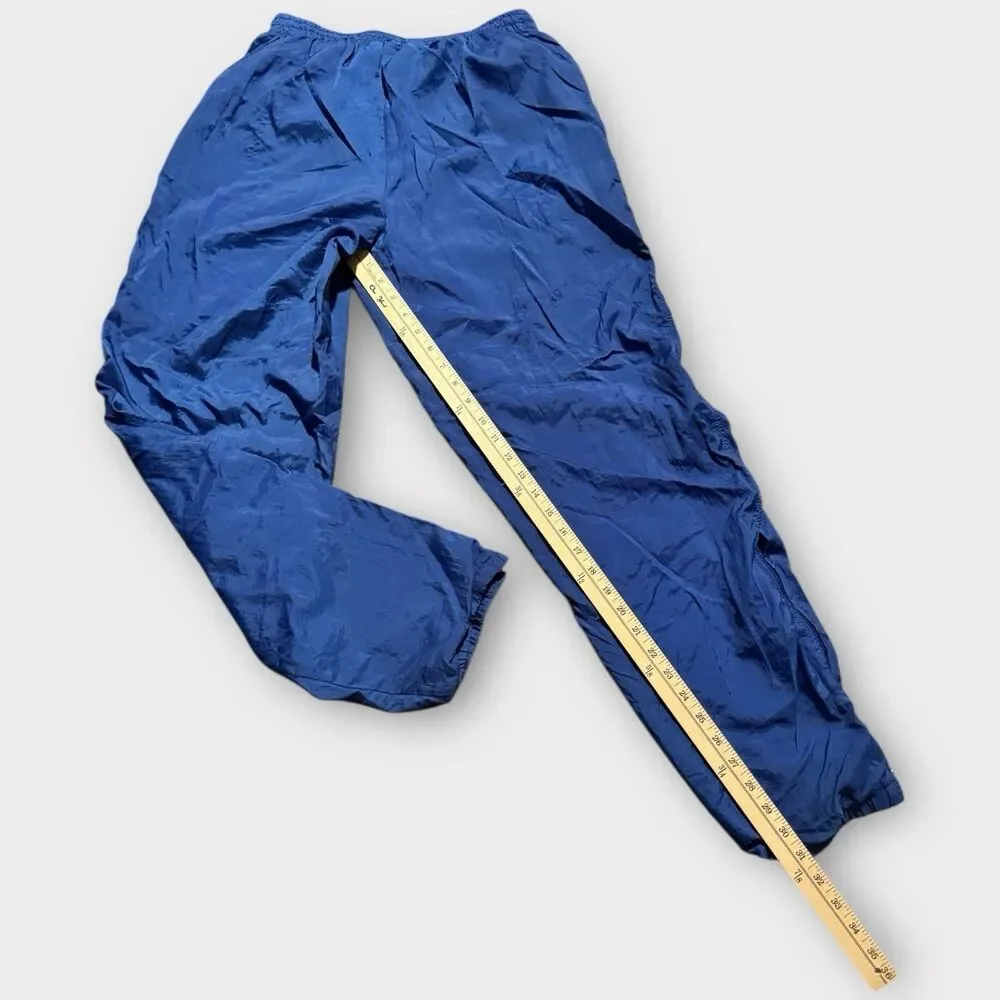 Vintage NIKE 90s Men M Track Pants Blue Fit Inner Liner Parachute Windbreakers
